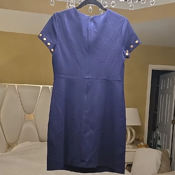 Cynthia Steffe Navy Mini Dress with Gold Studs